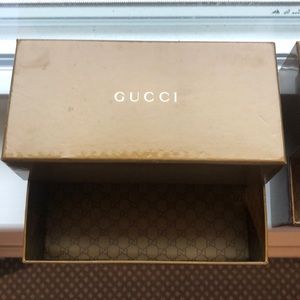 2 Authentic Gucci sunglass and eyeglass boxes